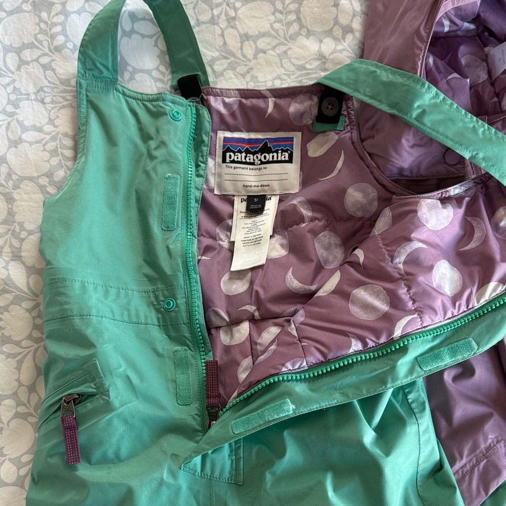 Patagonia Green and Purple Snowsuit Set - Picture 6 of 9
